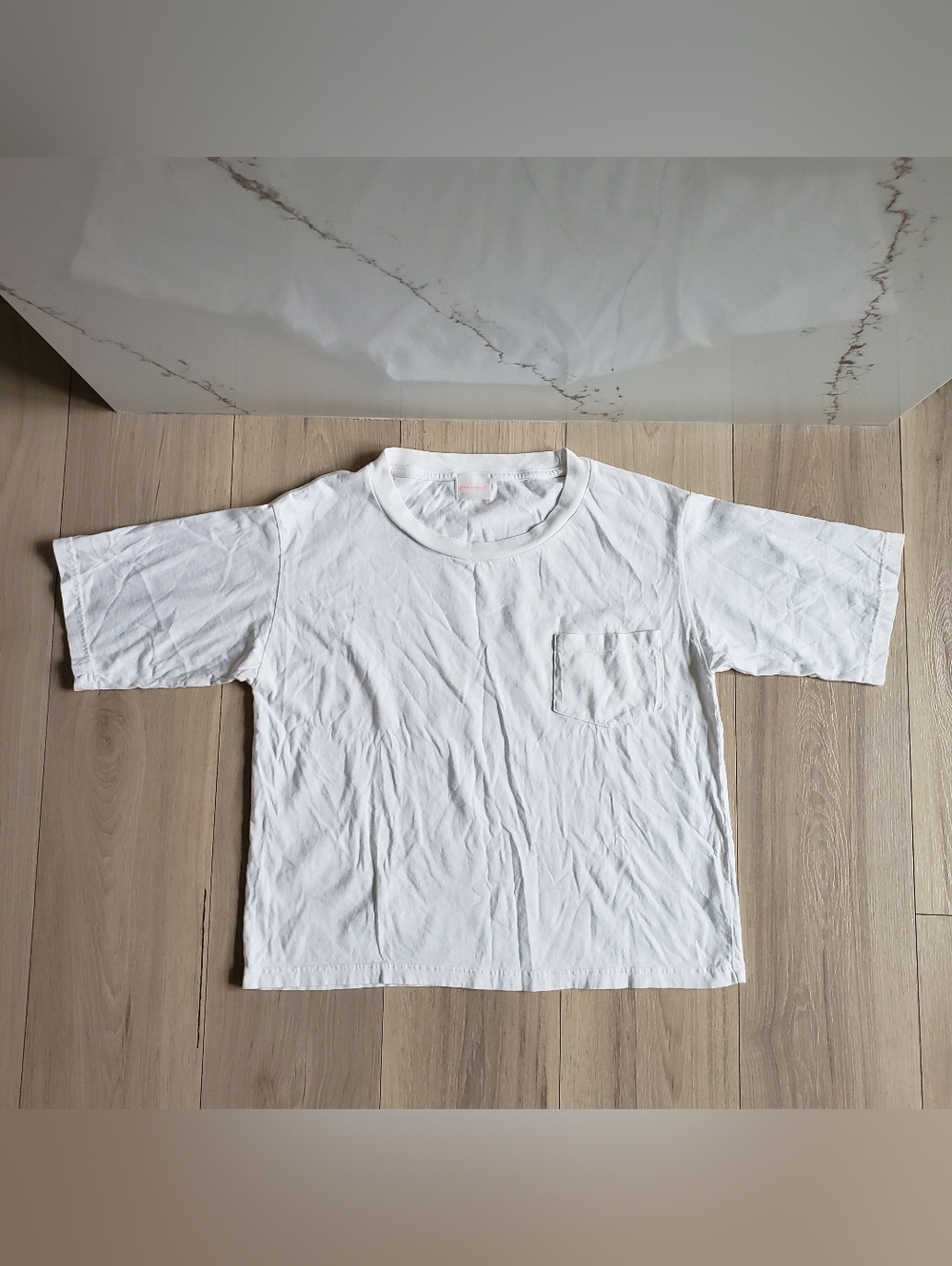 Free People White Short Sleeve Pocket Tee Womens Small